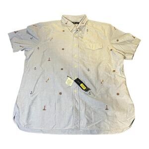 NWT Polo Ralph Lauren SS Cotton Oxford Shirt Sport Nautical Embroidery SailingXL